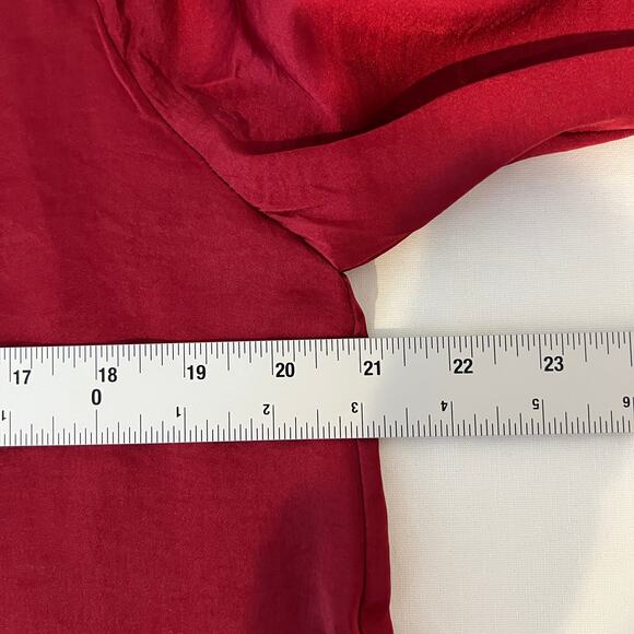 Philosophy Flowy Satin Peasant Blouse Boho Romantic Feminine NWT Women's M - Picture 3 of 8